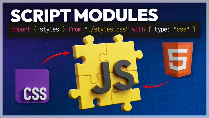 Es muy probable que sepas importar módulos Javascript. De lo que no estoy tan seguro es que conozcas o sepas importar otros tipos de módulos que no sean JS: CSS, JSON, texto, binario, etc... ¡Te explico como hacerlo! ¡Sin necesidad de tener un automatizador o bundler! ¡Directamente en el navegador!