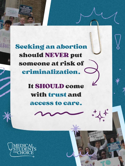 Seeking an abortion should NEVER put someone at risk of criminalization.

It SHOULD come with trust and access to care.
