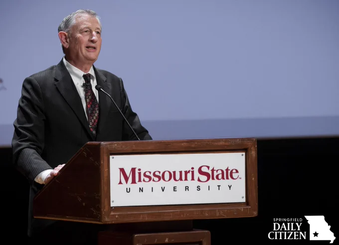 For 30 years, from 1992 to his retirement in 2022, Dr. Frank Einhellig served in administrative positions at Missouri State University under four presidents and one acting president. He began as associate vice president for graduate studies and research, then associate vice president for academic affairs, dean of the Graduate College, and professor of biology. In 2005-06, he was acting provost and dean of the Graduate College, then associate provost and dean of the Graduate College. For his final 11 years, from 2011-22, he was provost. (Photo by Jesse Scheve/Missouri State University)