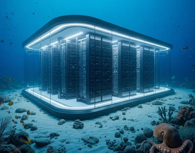 🚨 China is putting data centers on the ocean floor. The ocean itself acts as a natural cooling system, significantly reducing the energy and water consumption required by traditional land-based data centers. 🌊💻
