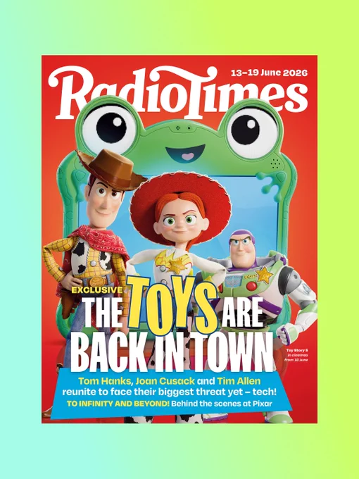Radio Times cover featuring Toy Story characters Woody, Jessie and Buzz Lightyear.