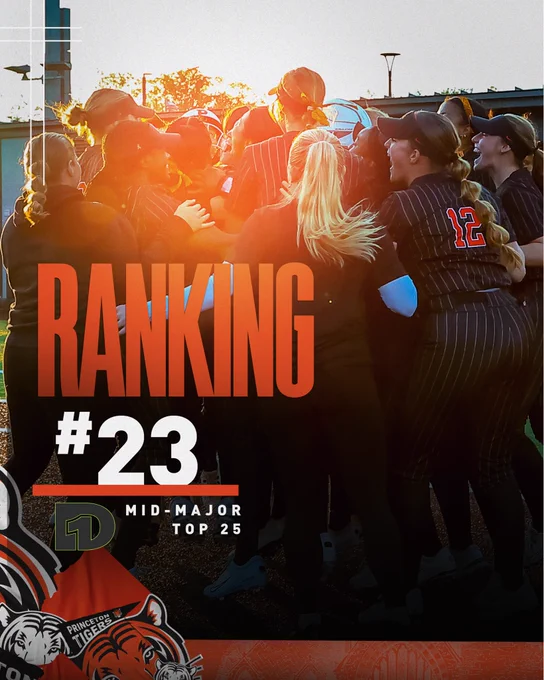 Ranking #23 d1softball mid major top 25 celebration photo