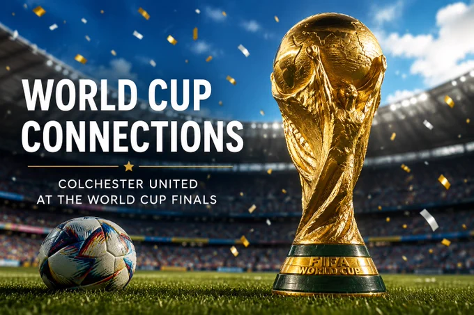 Players and staff connected with Colchester United who have been involved in FIFA World Cup finals tournaments.