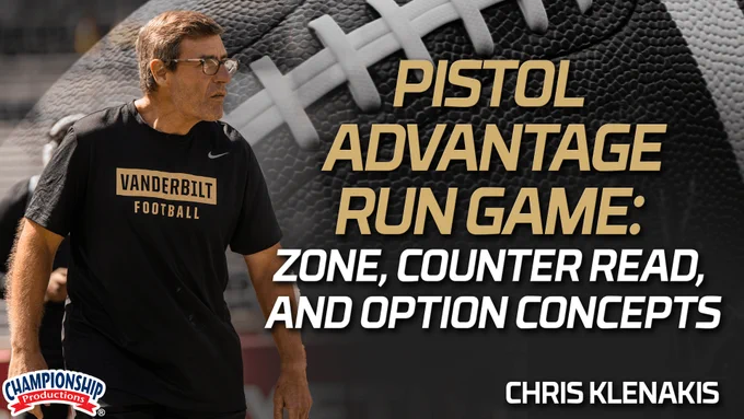 Build a simple yet multiple option run system that creates constant advantages against any defense!

Learn how to install multiple option variations that stress defenses from the same formations!
Gain clear, simple rules for lead blockers that improve consistency and execution in the run game!
See how to scheme option plays against different defensive looks with built-in answers for the quarterback!
Learn how to create advantage runs using arc, slice, and triple option concepts from multiple formations!
Discover how motion and interchangeable blocking schemes can confuse defenses while keeping your system simple!