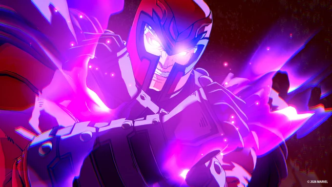 A close-up of Magneto.