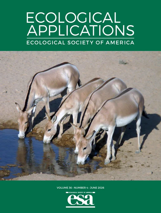 Cover of the June 2026 issue of Ecological Applications