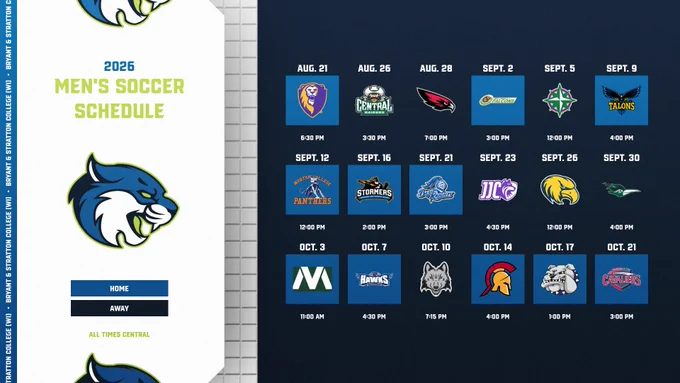 Bryant & Stratton College - Wisconsin men’s soccer schedule
