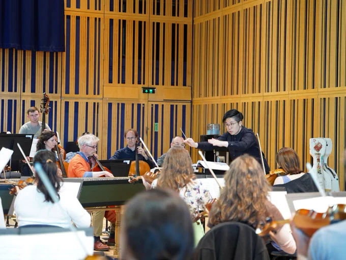 RPS Conductor Oi Ching Chan conducting the Royal Northern Sinfonia