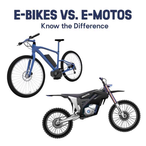 E-bikes vs E-motos, know the difference