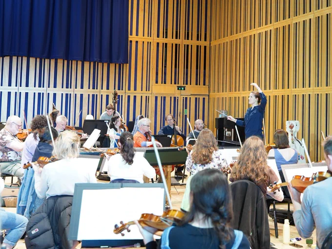 RPS Conductor Felicity Cliffe Conducting the Royal Northern Sinfonia