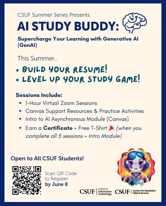 This is a flyer for the Spring 2026 AI Study Buddy