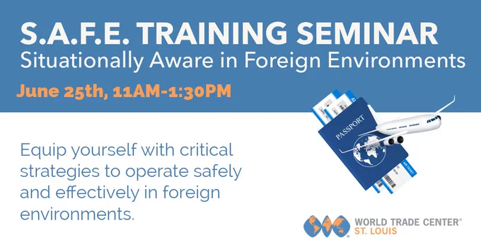 S.A.F.E. Training Seminar in-person @WTCSTL 6/25 from 11am-1:30 pm. 
