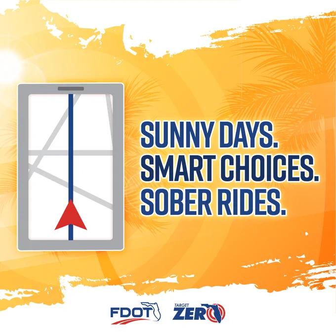 Sunny days. Smart choices. Sober rides.