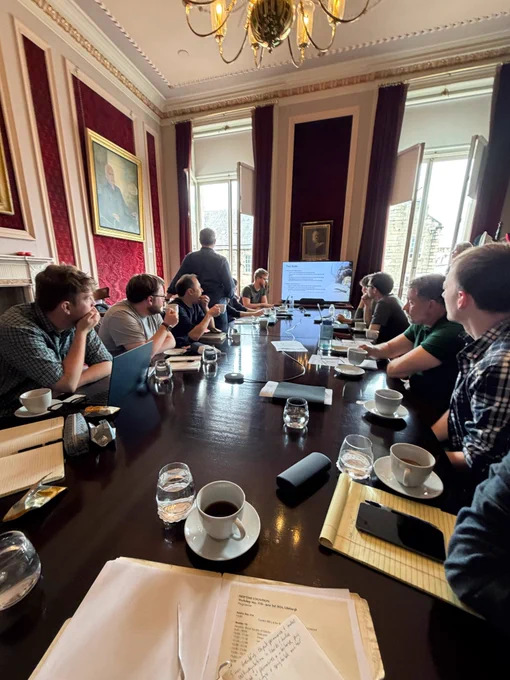 The Deep Time Cognition grant team met in the lovely Kelvin Room at the Royal Society of Edinburgh.