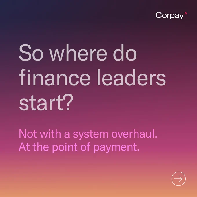So where do finance leaders start?
Not with a system overhaul.
At the point of payment. 
