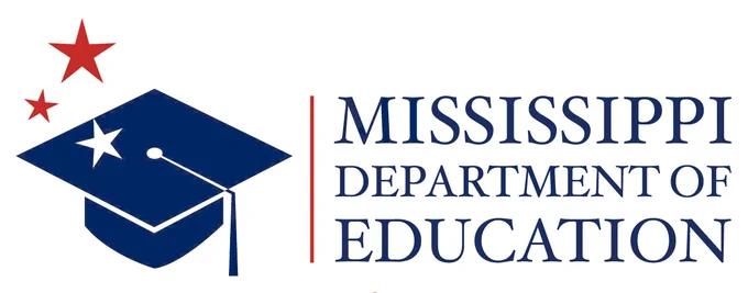 Image shows a graduation cap image and the words - Mississippi Department of Education
