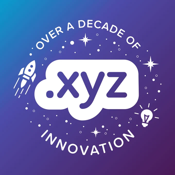 Over a decade of .XYZ innovation — .XYZ 12th anniversary seal