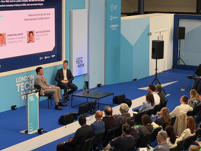 Niccolas de Masi, CEO, IonQ and Chris Ballance, President of Quantum Computing, IonQ at London Tech Week - Broad View