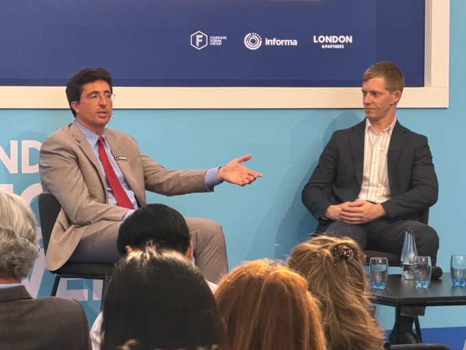 Niccolas de Masi, CEO, IonQ and Chris Ballance, President of Quantum Computing, IonQ at London Tech Week - Close-Up