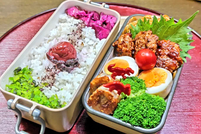 隠しのり弁
素・焼きそば(1玉)
ハンバーグ
あじたま
焼売揚げ焼き
🥦🍅
