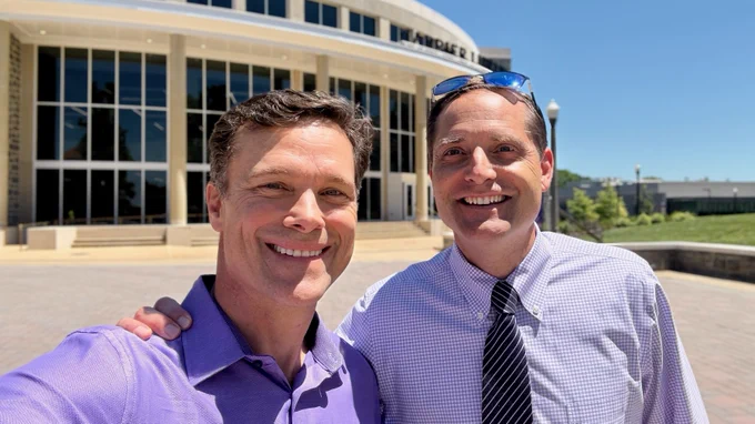 Back at JMU for the AI alumni panel. Ran into Nick Langridge walking in, and we caught up over lunch in D-Hall. JMU’s dining has come a long way since my day.