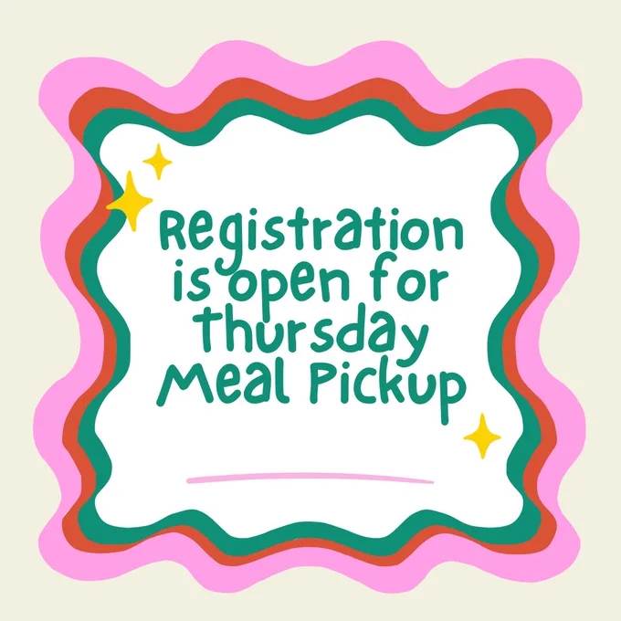 Registration is open for Thursday Meal Pick 