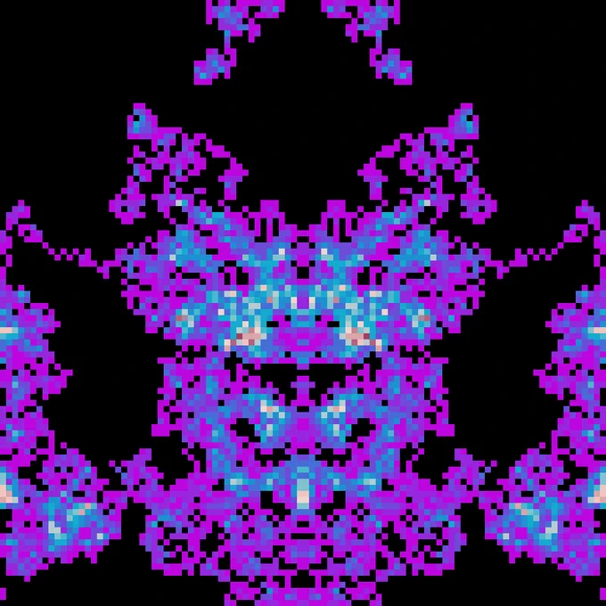 A randomly generated pattern