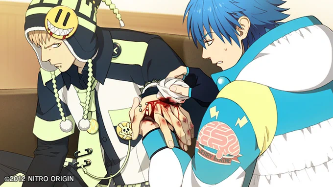 『DRAMAtical Murder(ドラマティカルマーダー)』イベントスチル：ノイズを蒼葉が手当て