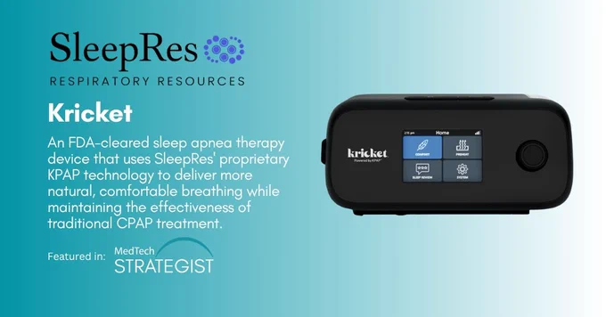 Comfort drives adherence. SleepRes' #FDA-cleared Kricket device uses proprietary KPAP #technology to deliver a more natural sleep apnea therapy experience while maintaining CPAP-level effectiveness: https://bit.ly/4vANF7w