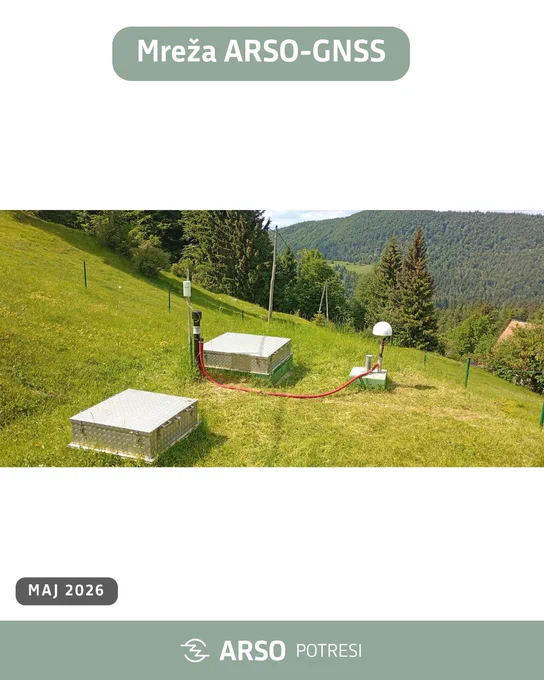 Nova GNSS antena na Vojskem.
