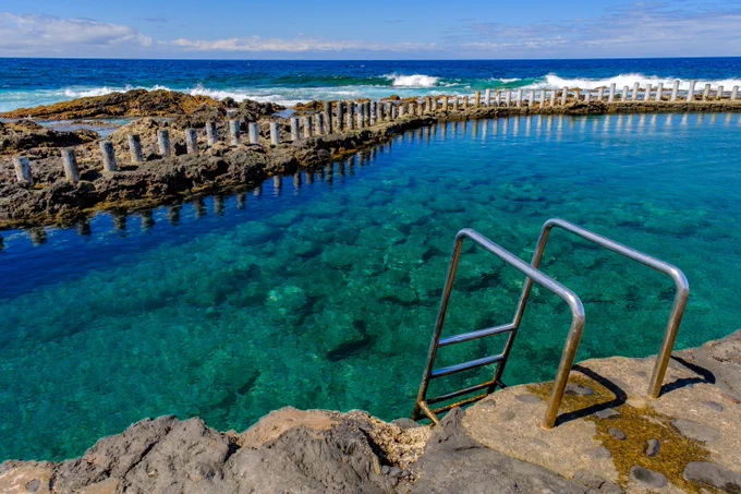 Las Salinas Natural Pools in Agaete, Puerto de Las Nieves