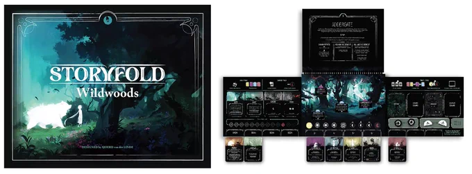 Storyfold: Wildwoods.
Autor: Sjoerd van der Linde.
Il·lustrador: Justine Chalieux.
Jugadors: 1. Durada: 30–60'. Edat:  13 anys.
https://boardgamegeek.com/boardgame/425505/storyfold-wildwoods