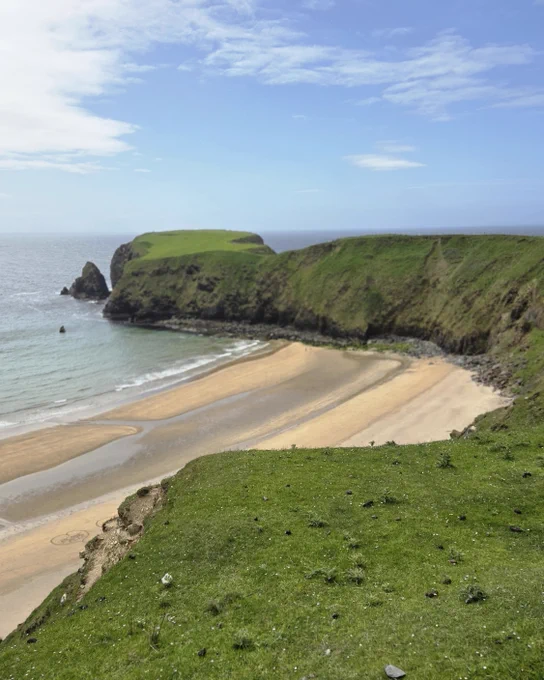 View over Silver Strand Beach at Malin Beg in South West Donegal.