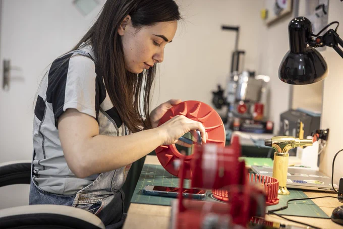 EcoGuli Educational Hub, where young innovators turn green ideas into practical solutions.
Photo: UNDP | Irakli Dzneladze