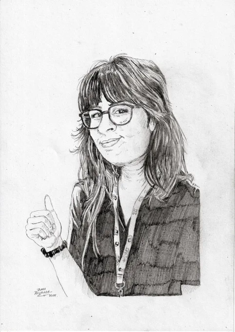 Retrato de Aneke dibujado por mi 