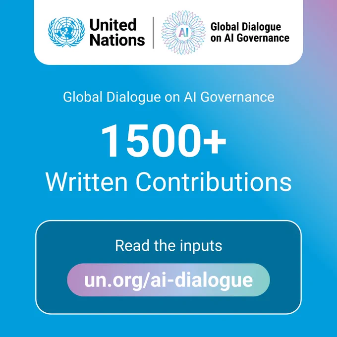 Read the 1500  written contributions to the Global Dialogue on AI Governance