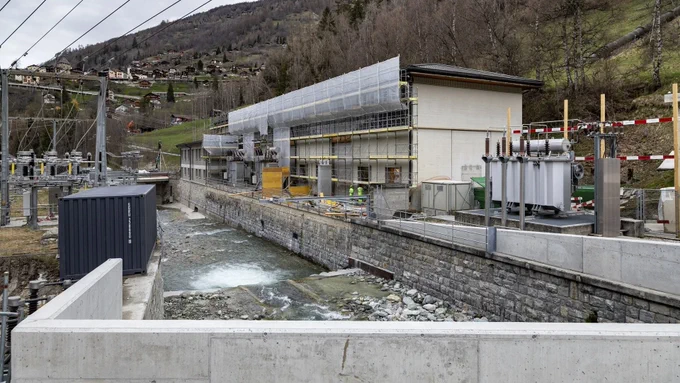 Vissoie power plant in the Val d’Anniviers.