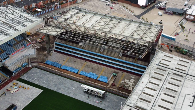 Roof coming off north stand