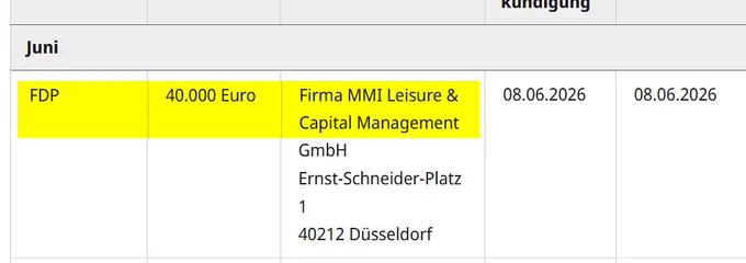 Screenshot der Großspende von bundestag.de als Quellenbeleg mit den Angaben aus obigem Post.