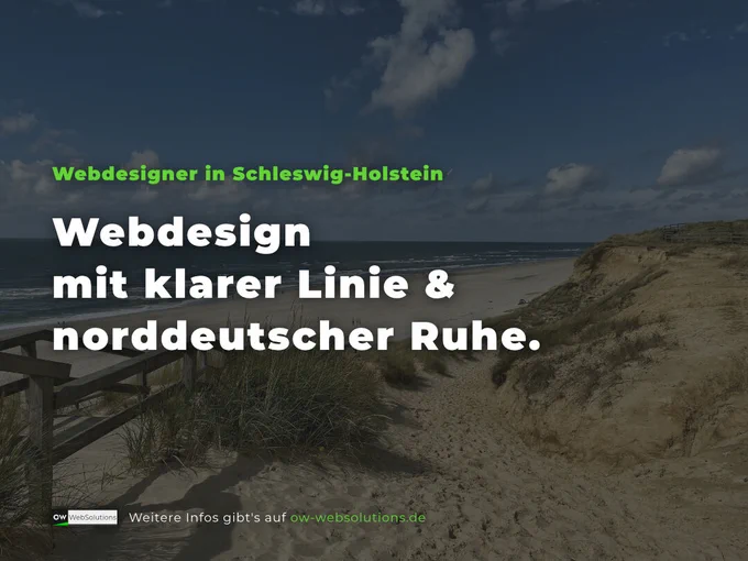 Webdesign mit klarer Linie & norddeutscher Ruhe.