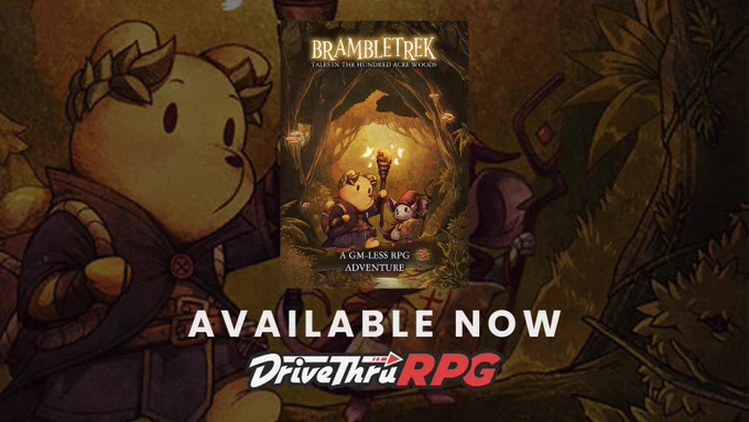 Brambletrek 2: Tales in the Hundred Acre Woods is available now at DriveThruRPG.com