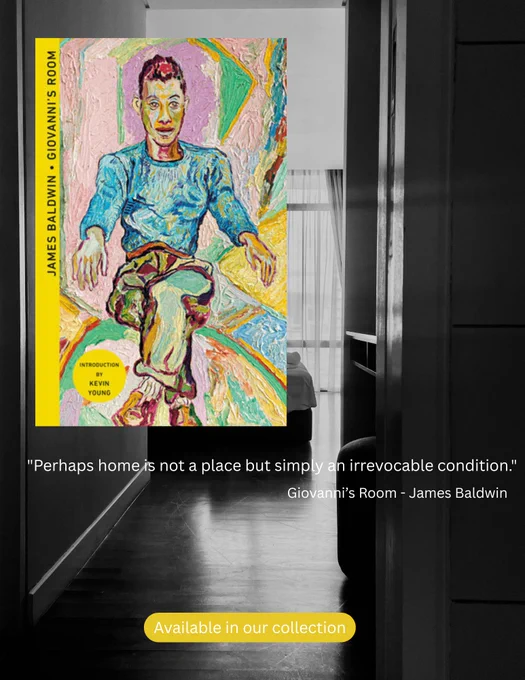 "In 1950s Paris, a young American expatriate finds himself caught between his repressed desires and conventional morality. David has just proposed marriage to his American girlfriend, but while she is away on a trip he becomes involved in a doomed affair with a bartender named Giovanni. With sharp, probing insight, James Baldwin’s classic novel delves into the mysteries of love and tells a deeply moving story that reveals the unspoken complexities of the human heart." 

Available in our collection at library.fdu.edu/library