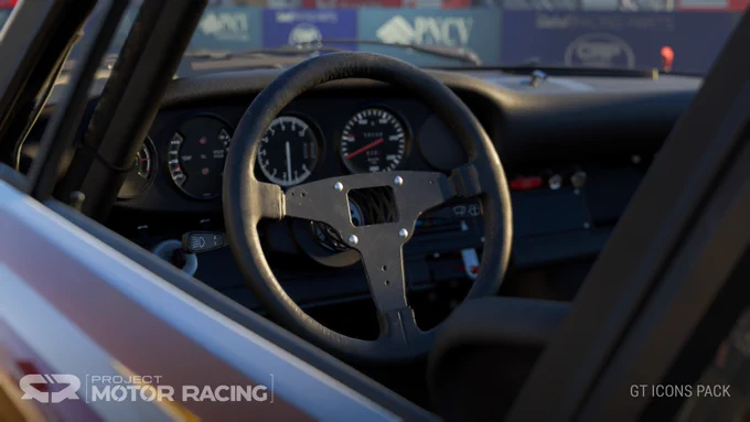 Porsche 911 Carrera RSR 3.0 as rendered in the sim Project Motor Racing 