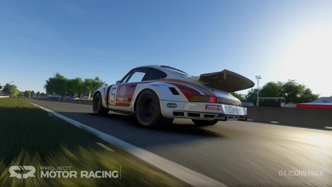 Porsche 911 Carrera RSR 3.0 as rendered in the sim Project Motor Racing 