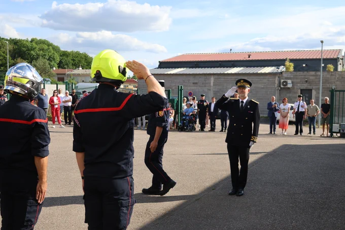 Cérémonie de prise de commandement du centre d’incendie et de secours de Richardménil