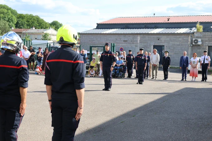 Cérémonie de prise de commandement du centre d’incendie et de secours de Richardménil