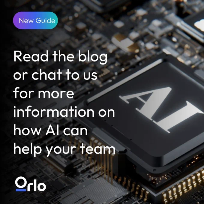 'Read the blog or chat to us for more information on how AI can help your team'