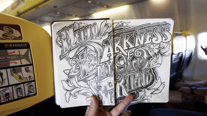 Rob Draper's hand-lettering work.