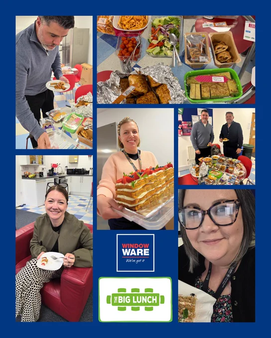 On Monday, Window Ware held a 'bring and share’ indoor picnic at their Bedford office to take part in The Big Lunch initiative. 