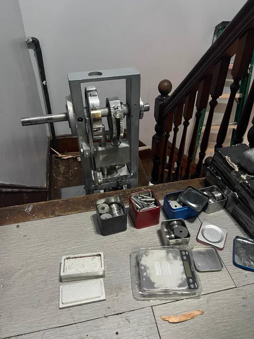 Seized pill press
